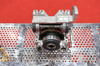 Close-up of machine part