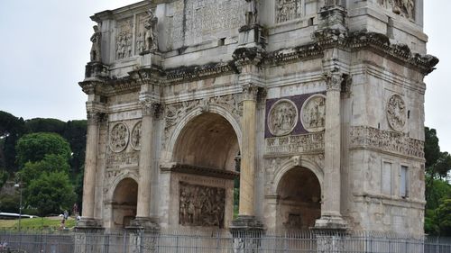 Low angle view of historical building