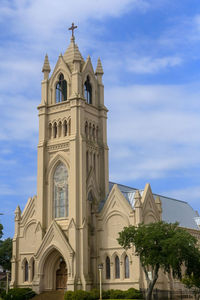 Low angle view of building against sky