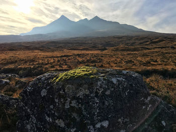 Aerial view of landscape against sky