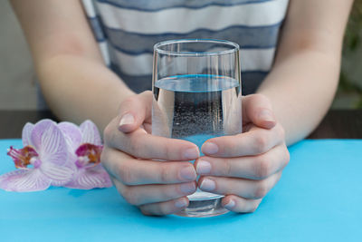 Close-up of a glass of water