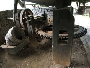 Old machine part