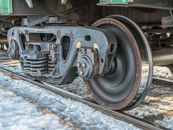 Train in railroad track