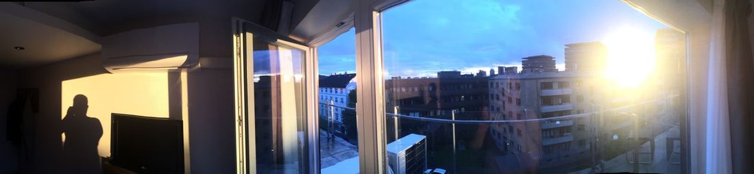 Sun shining through clouds