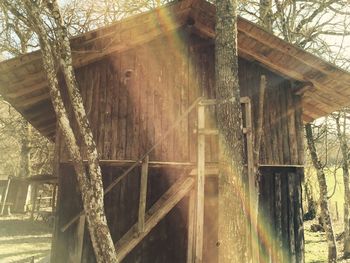 Close-up of wooden door
