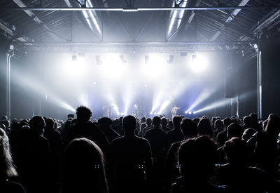 Crowd at music concert