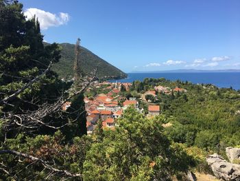 View of townscape against sky