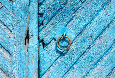 Close-up of closed door