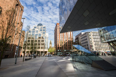 View of skyscrapers in city