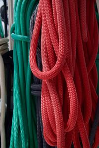 Green and red ropes 