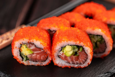 Close-up of sushi