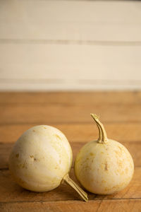 Close-up of fruits on table