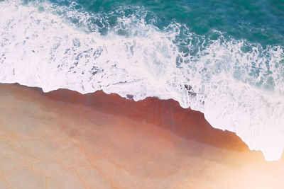 Aerial view of shore at beach