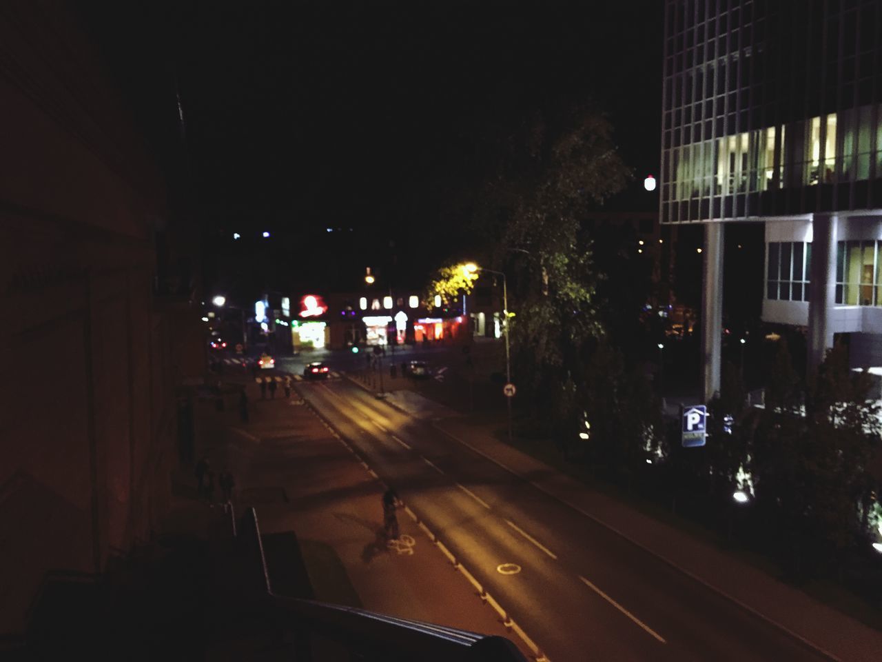 CARS ON ROAD AT NIGHT