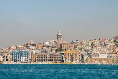 Buildings in city at waterfront