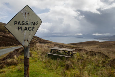 Hebrides lanndscape passing place