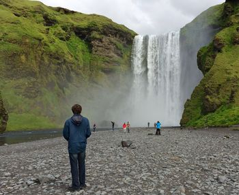 River flowing through rocks