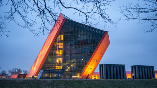 Low angle view of modern building