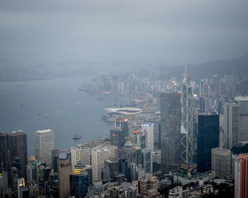 High angle view of cityscape