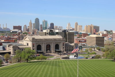 View of buildings in city