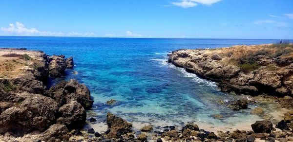 Scenic view of sea against sky