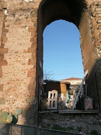 Built structure against clear sky