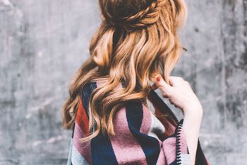 Woman with braided hair