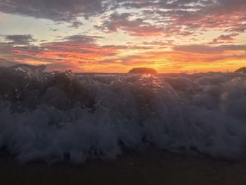 Scenic view of cloudscape during sunset