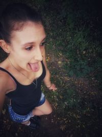 Portrait of a smiling young woman