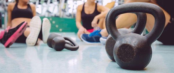 Close-up of balls on table
