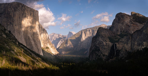 Tunnel view on a beautiful afternoon 