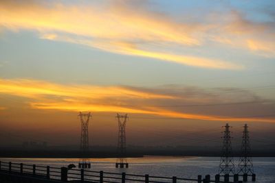 Scenic view of sunset sky