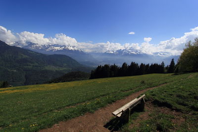 Scenic view of landscape against sky