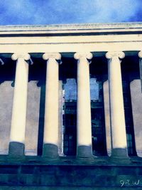 Low angle view of historical building