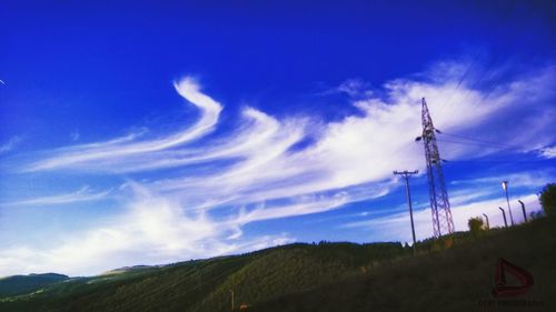 Scenic view of landscape against cloudy sky