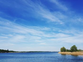 Scenic view of river against sky