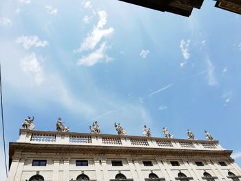 Low angle view of building against sky