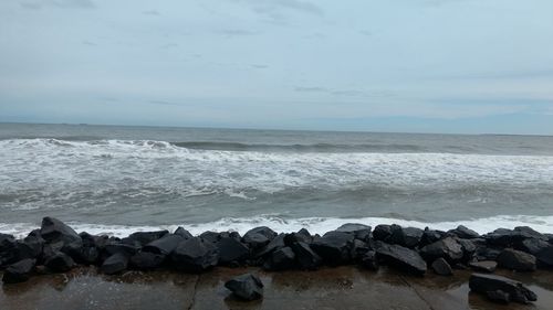 Scenic view of sea against sky