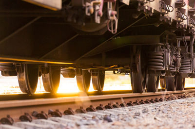 Train at railroad station platform