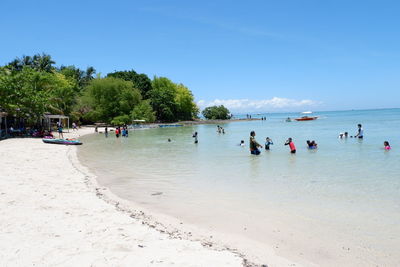 Group of people on beach