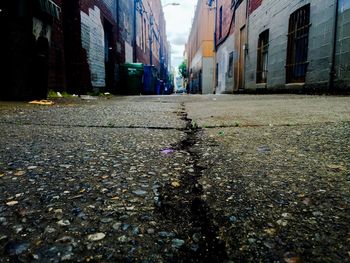 Narrow street in city
