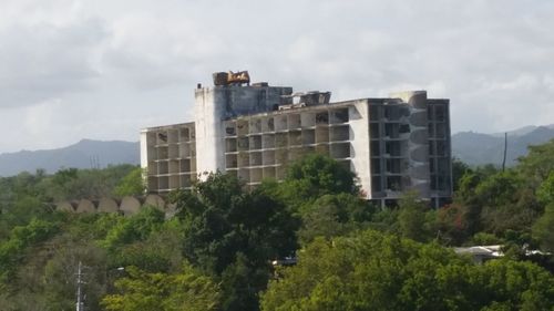 Low angle view of building against sky