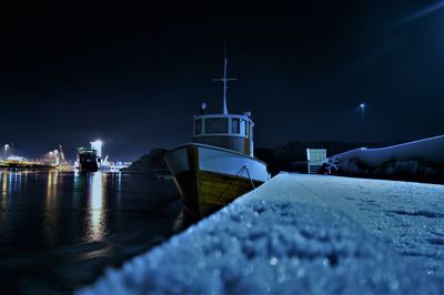 Illuminated city at night