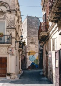 Street amidst buildings in town