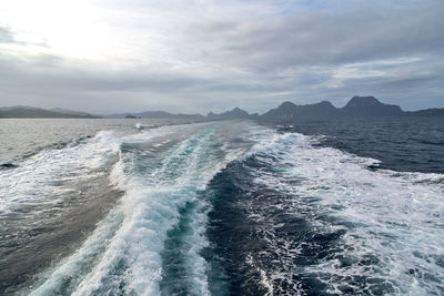 Scenic view of sea against sky