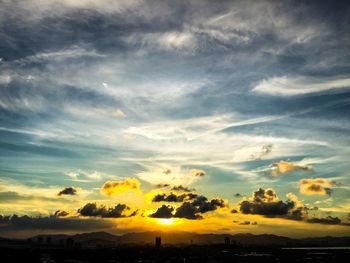 Scenic view of sky during sunset