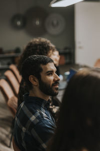 Man sitting at business meeting