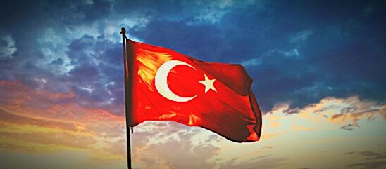 red, flag, cloud - sky, sky, patriotism, outdoors, no people, sunset, nature, day