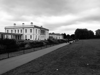 View of building against cloudy sky