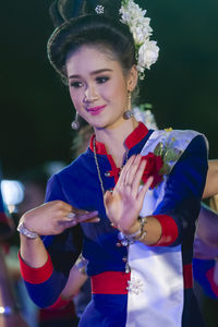 Portrait of a smiling young woman